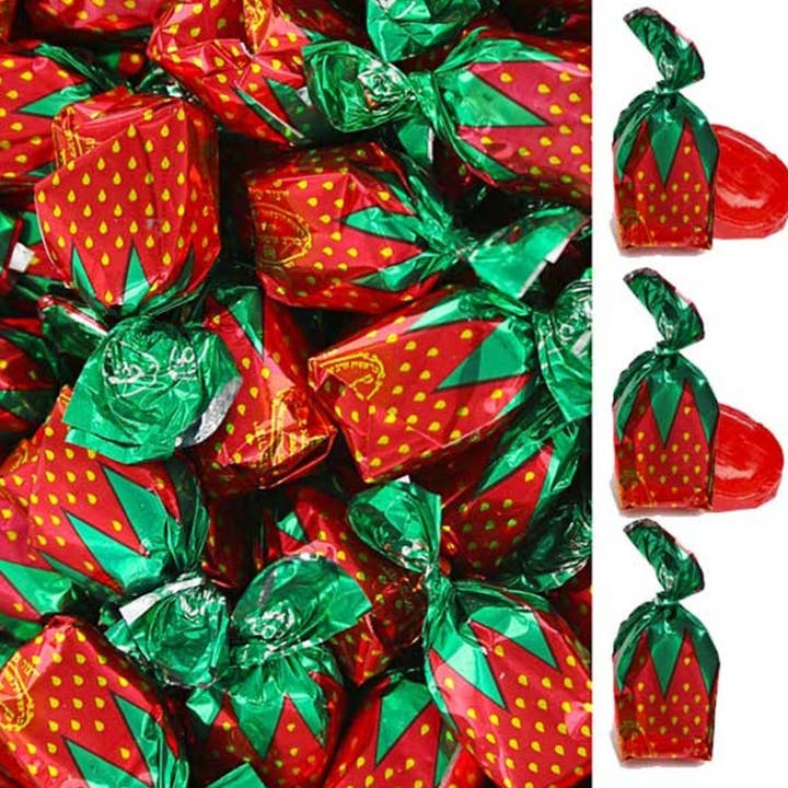 I Got Your Candy - Wholesale Hard Candy - Strawberry Buds Delight Candies Bulk 5lb - 1ct