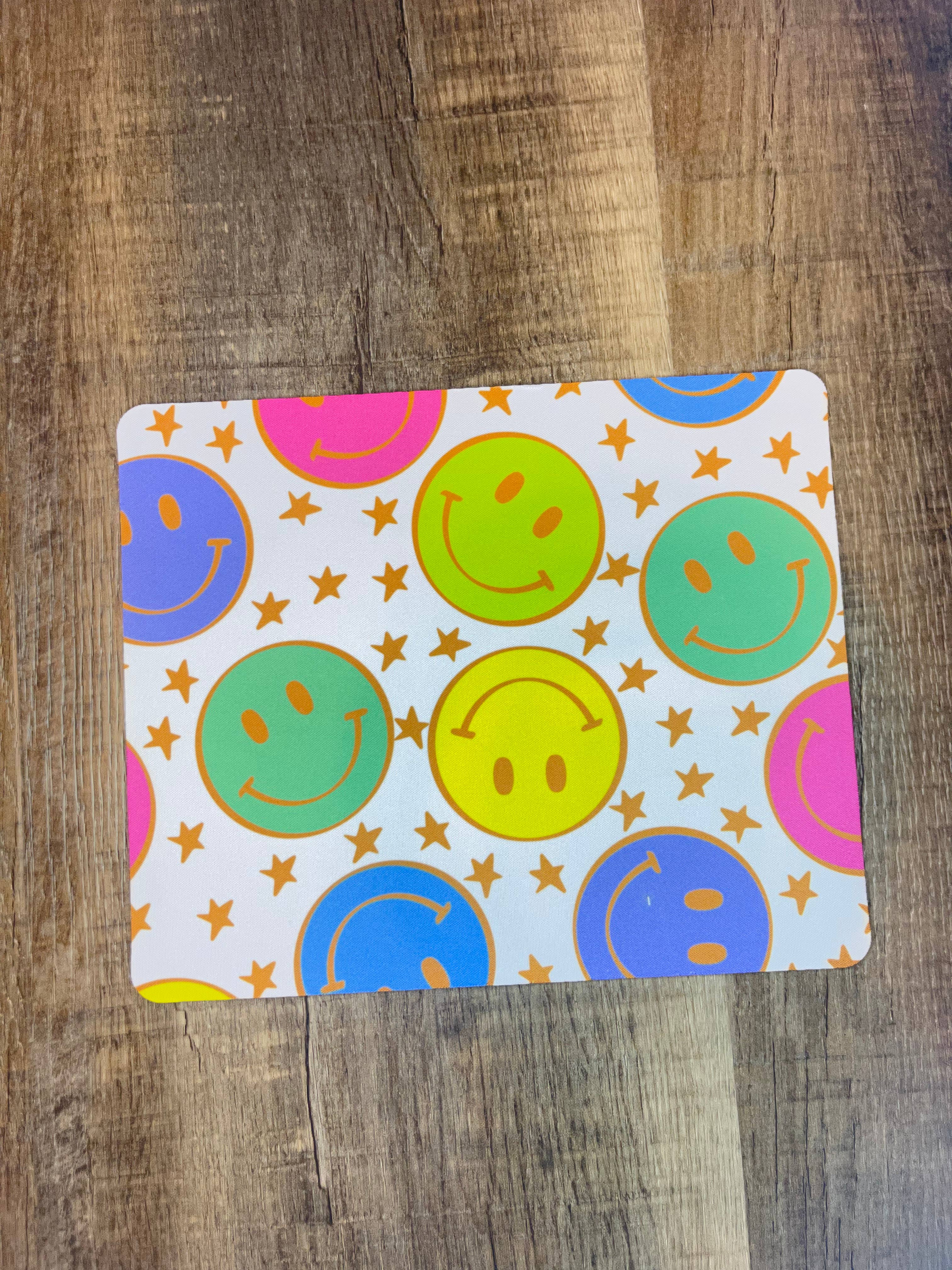 SarahMackenzieStudio – Tapete de rato por atacado – Mousepad com Estampas de Rosto Feliz1