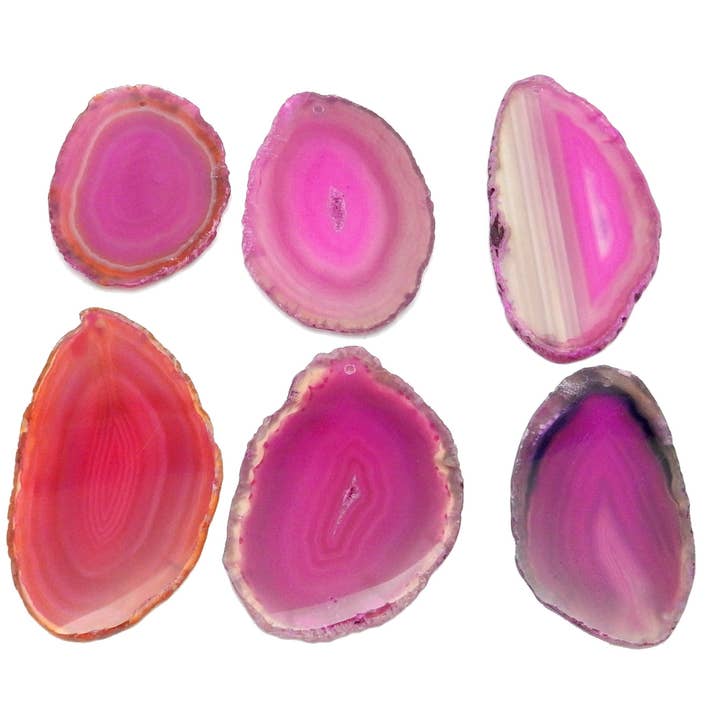 Rock Paradise - Wholesale Spirituele steen/kristal - Top Geboord Agaat Kristal Schijven - Top Geboord - Maat #05