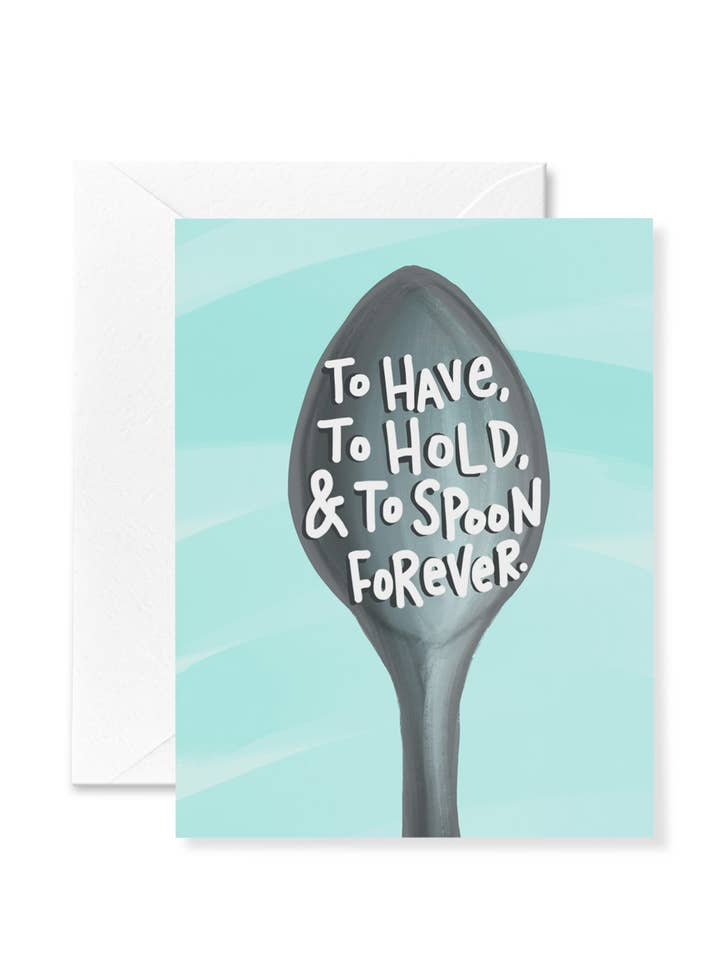 Spoon Forever Card for wholesale by Announce Divinely