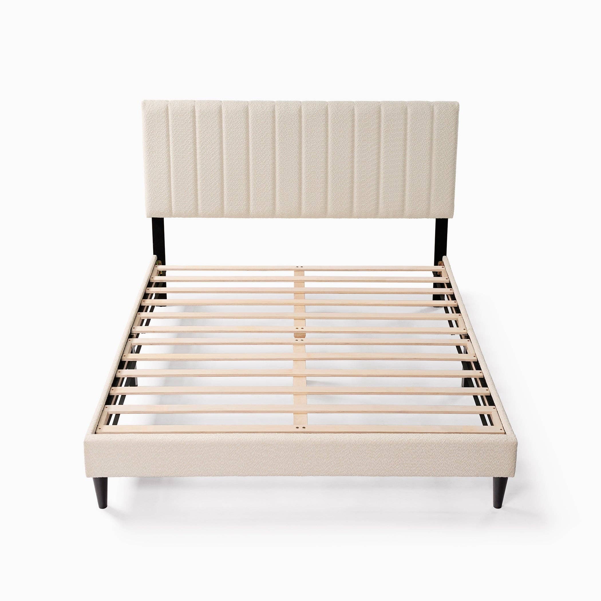 HOMYCASA DESIGN INC - Wholesale Bed - Normsman Dove Tufted Upholstered Platform Bed - Pearl White - Queen4
