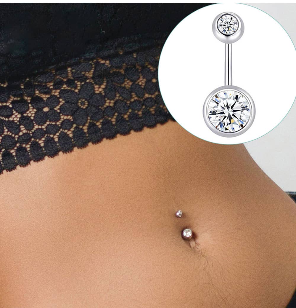 Gemscape UK - Wholesale Single Earring - Simple Piercing Jewellery: Body Piercing with rhinestones14