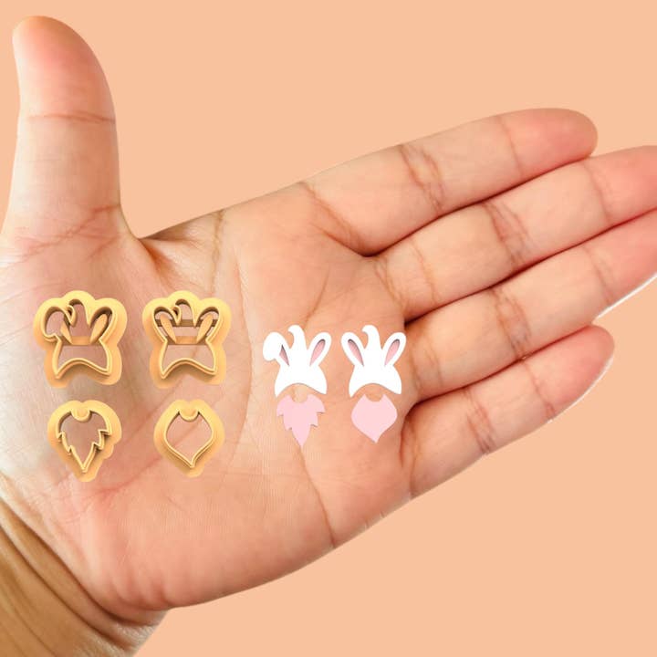 Pacchetto Gnomi di Pasqua con Barba Tagliapasta in Argilla Polimerica per la vendita all'ingrosso da parte di Roussell Prints and Demand LLC