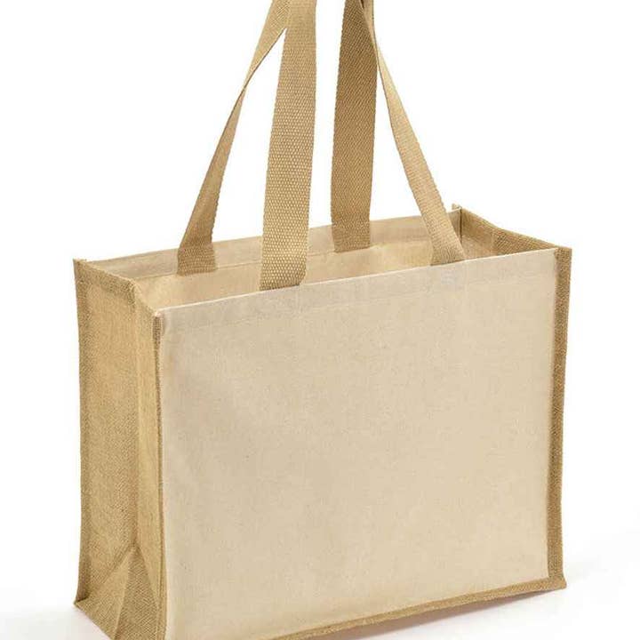 Pierre Francis - Wholesale Tote bag – Women's - Brand Lab - Jute and Canvas Shopper2