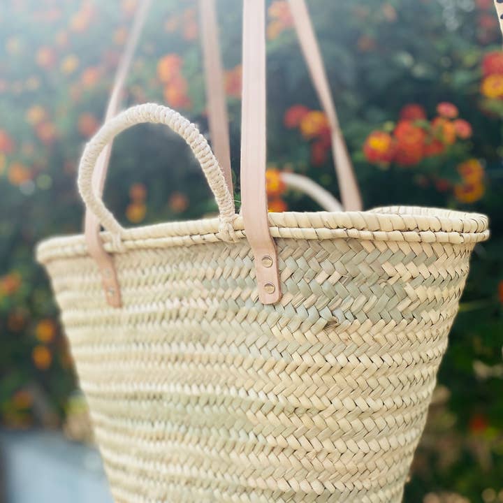 Maya Mallorca - Venta al por mayor Bolsa de playa - CESTA DE PALMA DOBLE ASA5