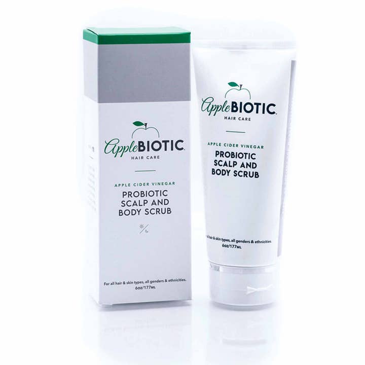 Gommage probiotique pour cuir chevelu et corps au vinaigre de cidre pour la vente par Applebiotic