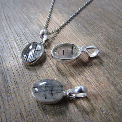 Keystone Crystals - Wholesale Individual Charm/Pendant - Sterling Silver Oval Pendants3