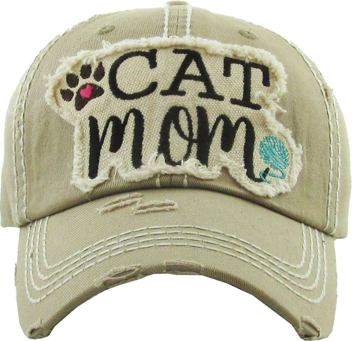 KBETHOS – Großhandel Basecap – Damen – CAT MOM Vintage-Kugelkappe gewaschen11