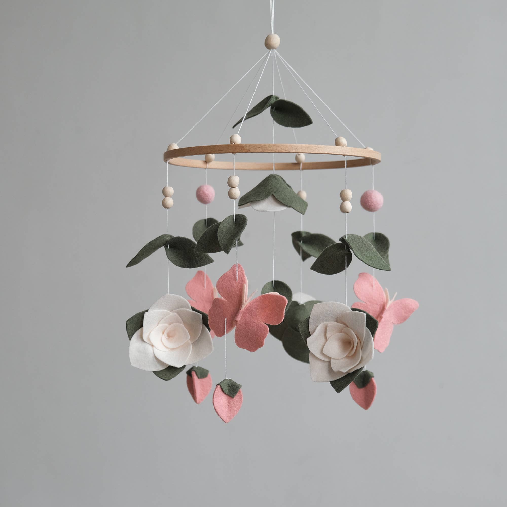 ChilDreams - Wholesale Baby Mobile - Baby Mobile - Floral nursery mobile - Butterfly crib mobile4