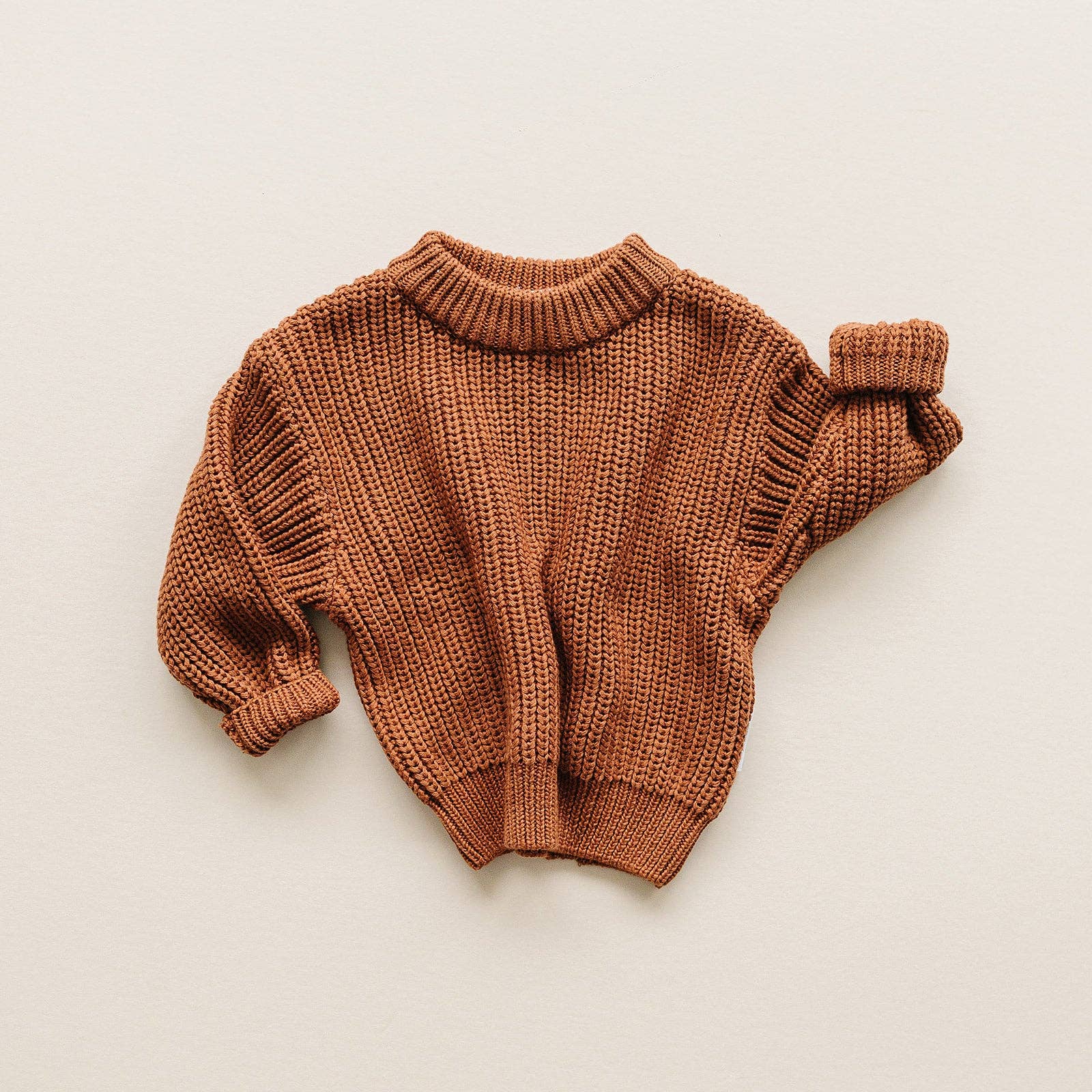 Lucky Panda Kids - Wholesale Knit Sweater - Kids - Chunky Knit Sweater | Rust13
