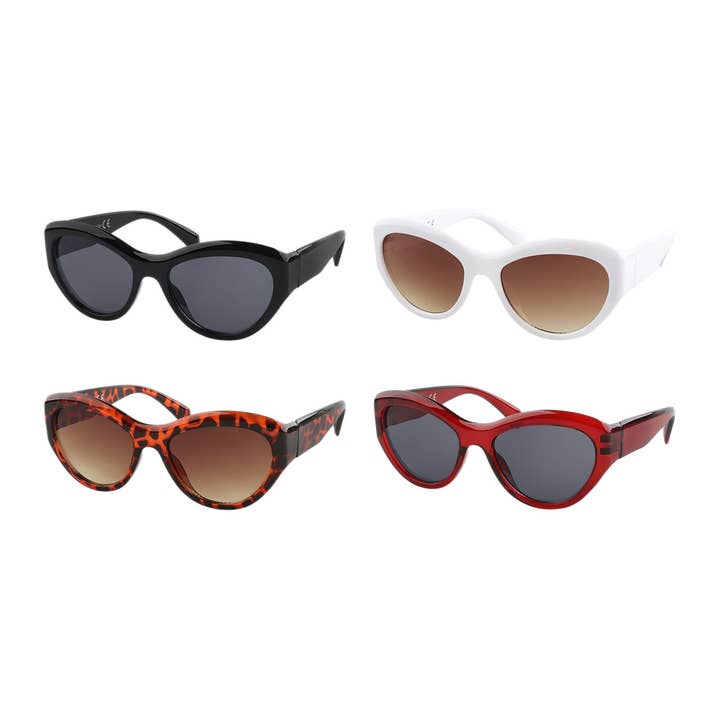 Occhiali da sole alla moda Valore Colore assortito Stile occhi di gatto per la vendita all'ingrosso da parte di Shark Eyes, Inc