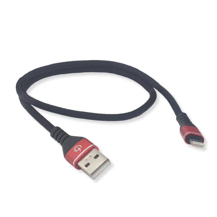 18" High Performance Phone Charging Data Cable USB-A / Lightning RidePower™ for wholesale by RidePower