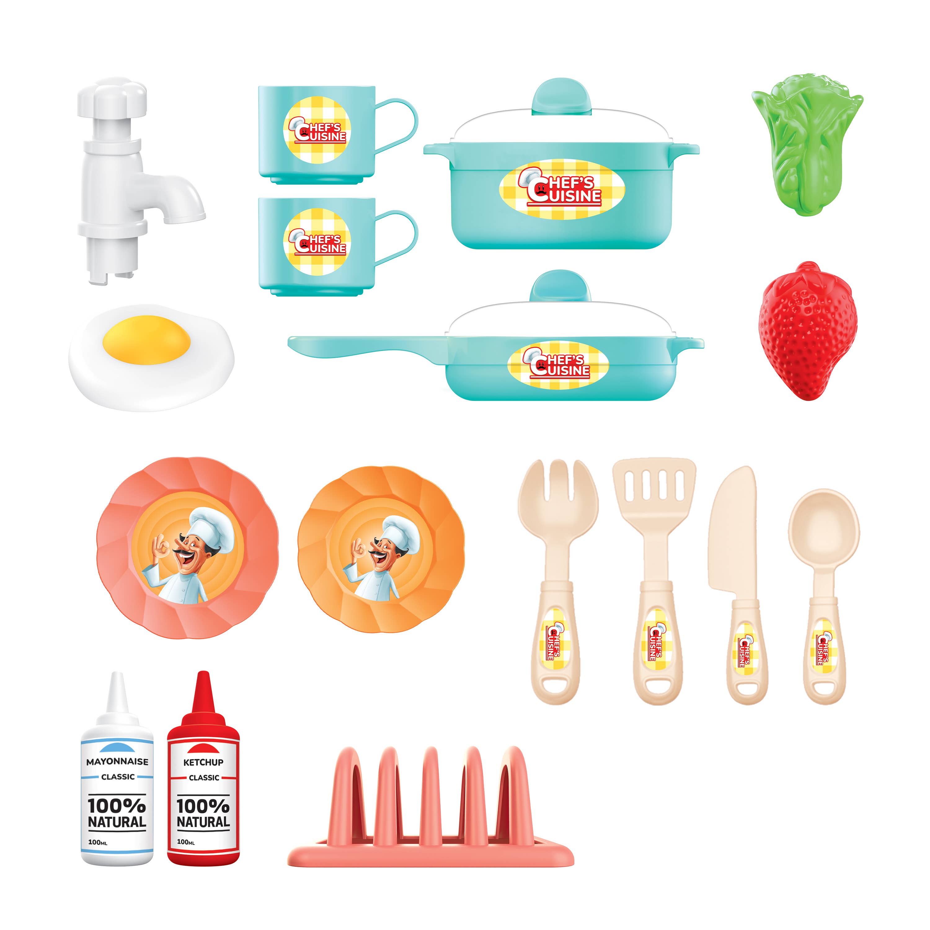 World Tech Toys - Wholesale Toy Set - Kids - 28 Piece Chefs Cuisine Kids Kitchen Playset3