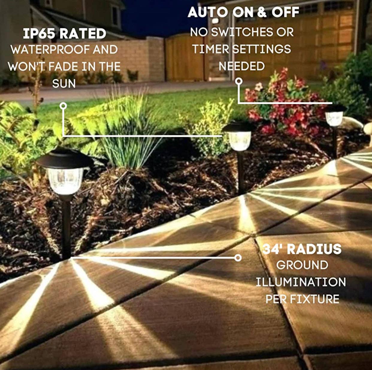 OutdoorSolarOutlet – wholesale Outdoor/lawn light – Energizer 8 Pack Solar Pathway LED Lights Outdoor-Stainless Steel 15 Lumen10