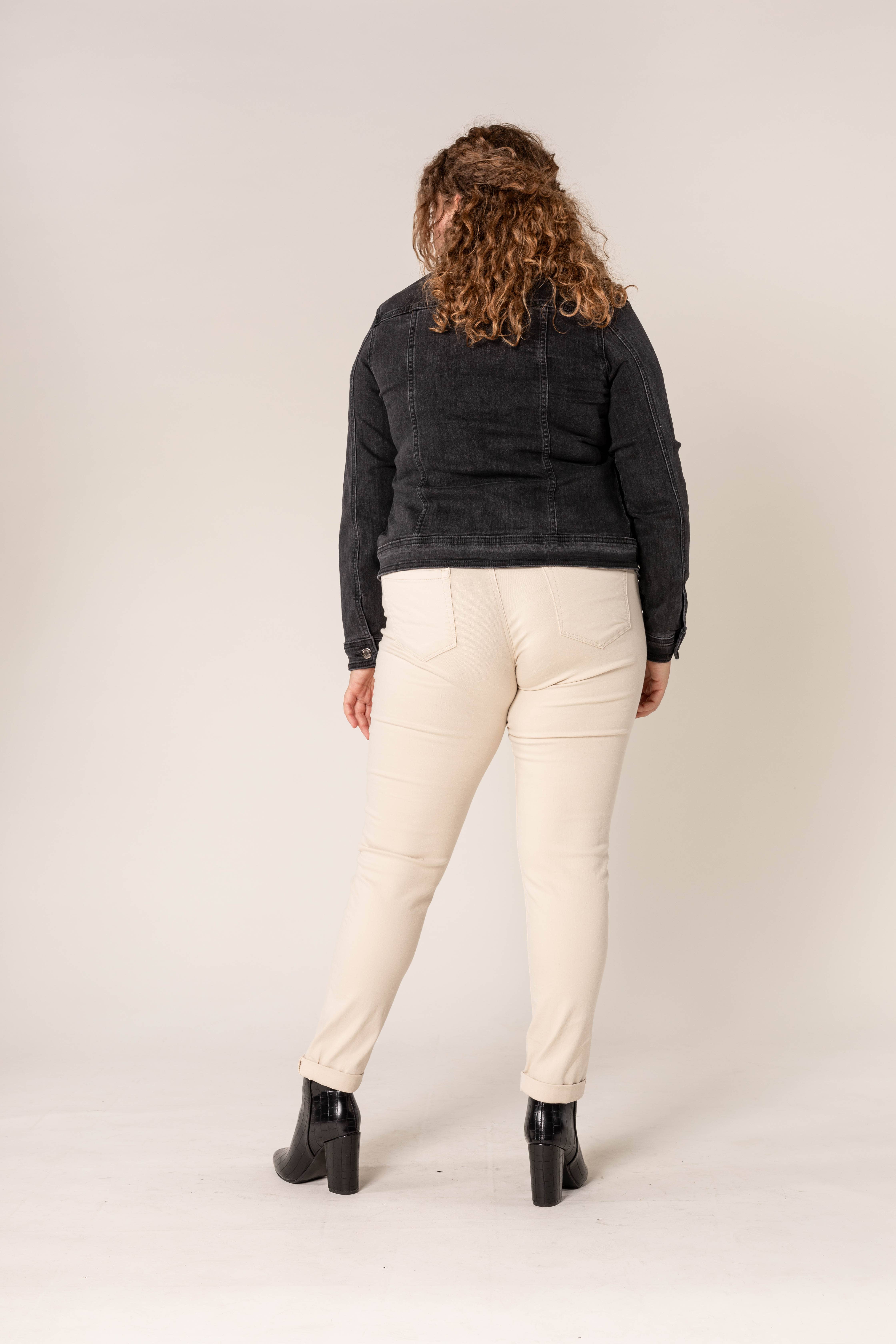 Nina Carter - Vendita all'ingrosso Giacca di jeans - Donna - Giacca in denim elasticizzato plus size H189-1/H204-1/203-111