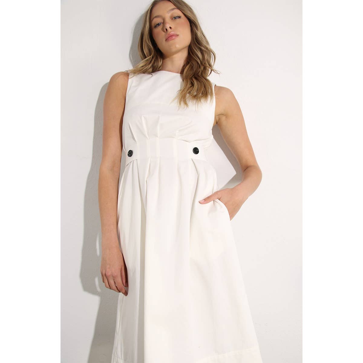 Mulla - Vente Robe – femme - ROBE PLISSÉE EN COTON23
