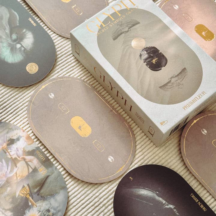 Prism + Fleur - Wholesale Tarot cards - Glyph Sacred Symbols Oracle Cards 10 units 15% off
