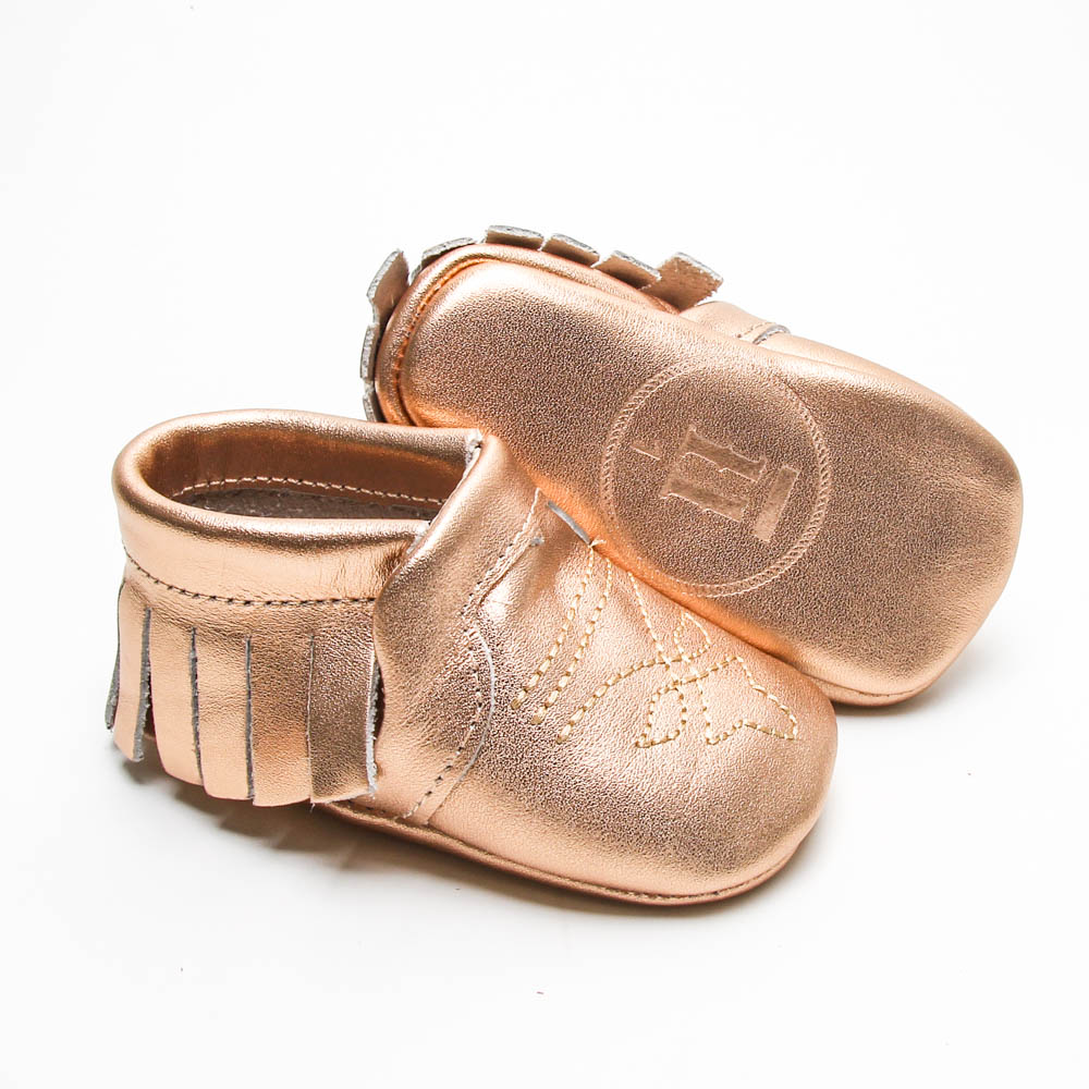 Ranch Raised ® - Wholesale Booties - Baby - Boot Mocc-Rose Gold3