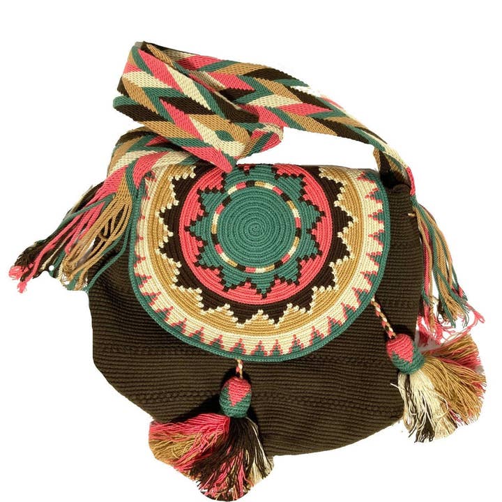 Colorful 4U – wholesale Axelväska - Dam – Färgglada virkade väskor med lock10