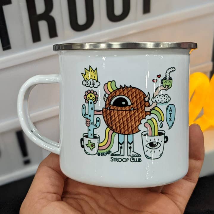 Mug Monster en émail pour la vente par Goodness Goodies