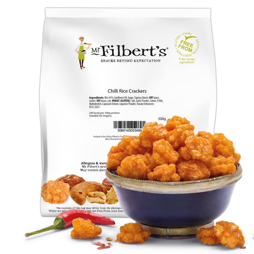 Mr Filbert's – wholesale Crackers – Korean Chilli Rice Crackers3