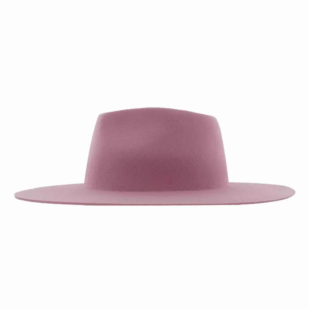 American Hat Makers - Vente Chapeau en feutre – unisexe - Chapeau Fedora Rancher à bord plat en feutre de laine 100 %63