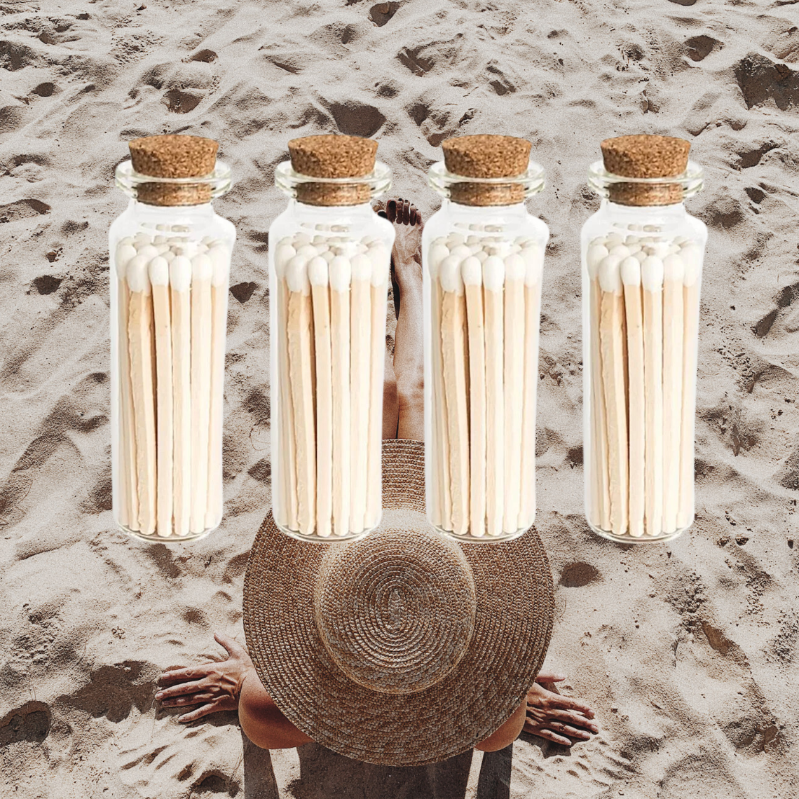 Orglamix - Venta al por mayor Cerillas - Cerillas aromáticas en frasco de cristal estilo boticario para aromaterapia11