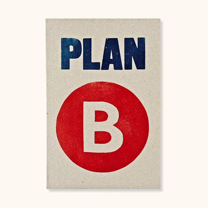 Plan B Typography Notebook With Lined Pages for wholesale by Sukie