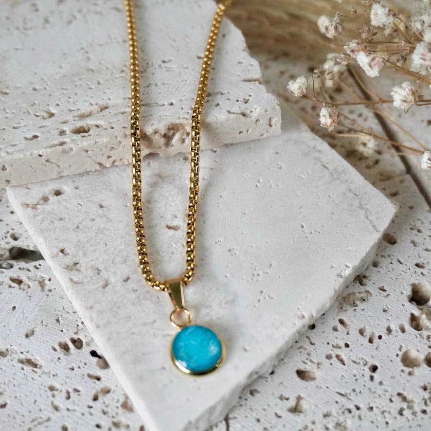 Aether & Nox – wholesale Pendant/charm necklace – Stone Grey Small Pendant4