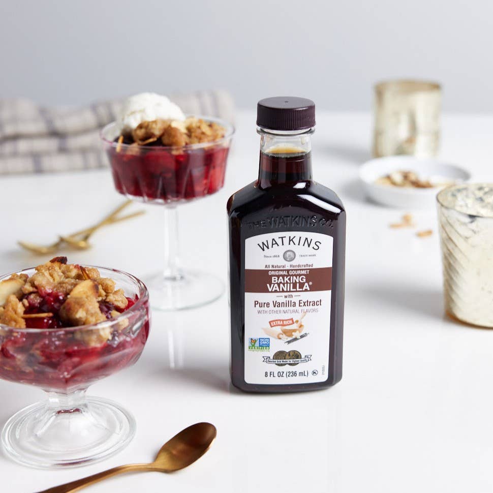 The Watkins Co. - Vente Extrait de vanille/fruit - Extrait de vanille à pâtisserie entièrement naturel Original Gourmet 8 fl oz4