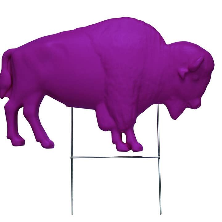 Pink Buffalo - Wholesale Outdoor Ornament/Decor - The Original Purple Buffalo Lawn Ornament