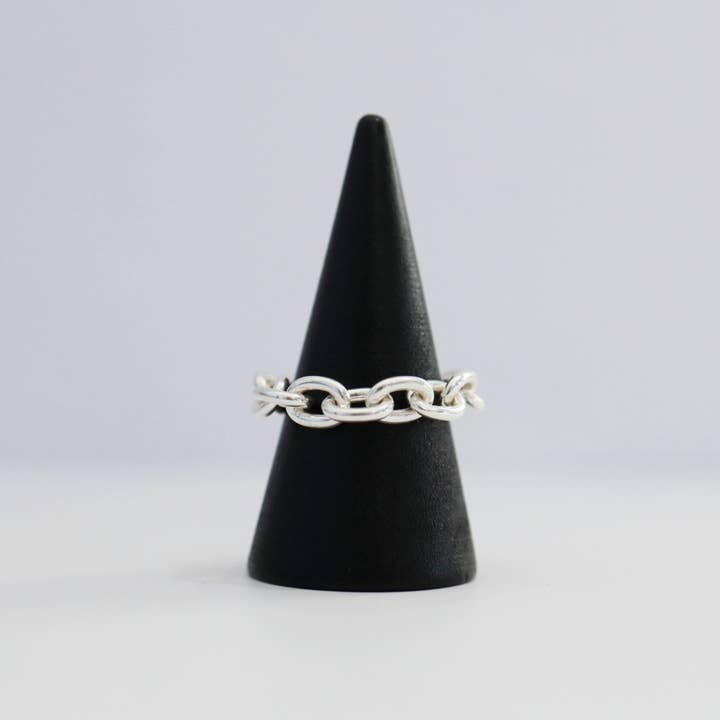 Metrix Jewelry - Wholesale Chain Ring - Thick Link Chain Ring in Sterling Silver
