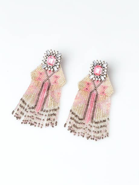 Trópico Dangle Earrings by Colombian Artisans for wholesale by Moonbow Creative Jewelry