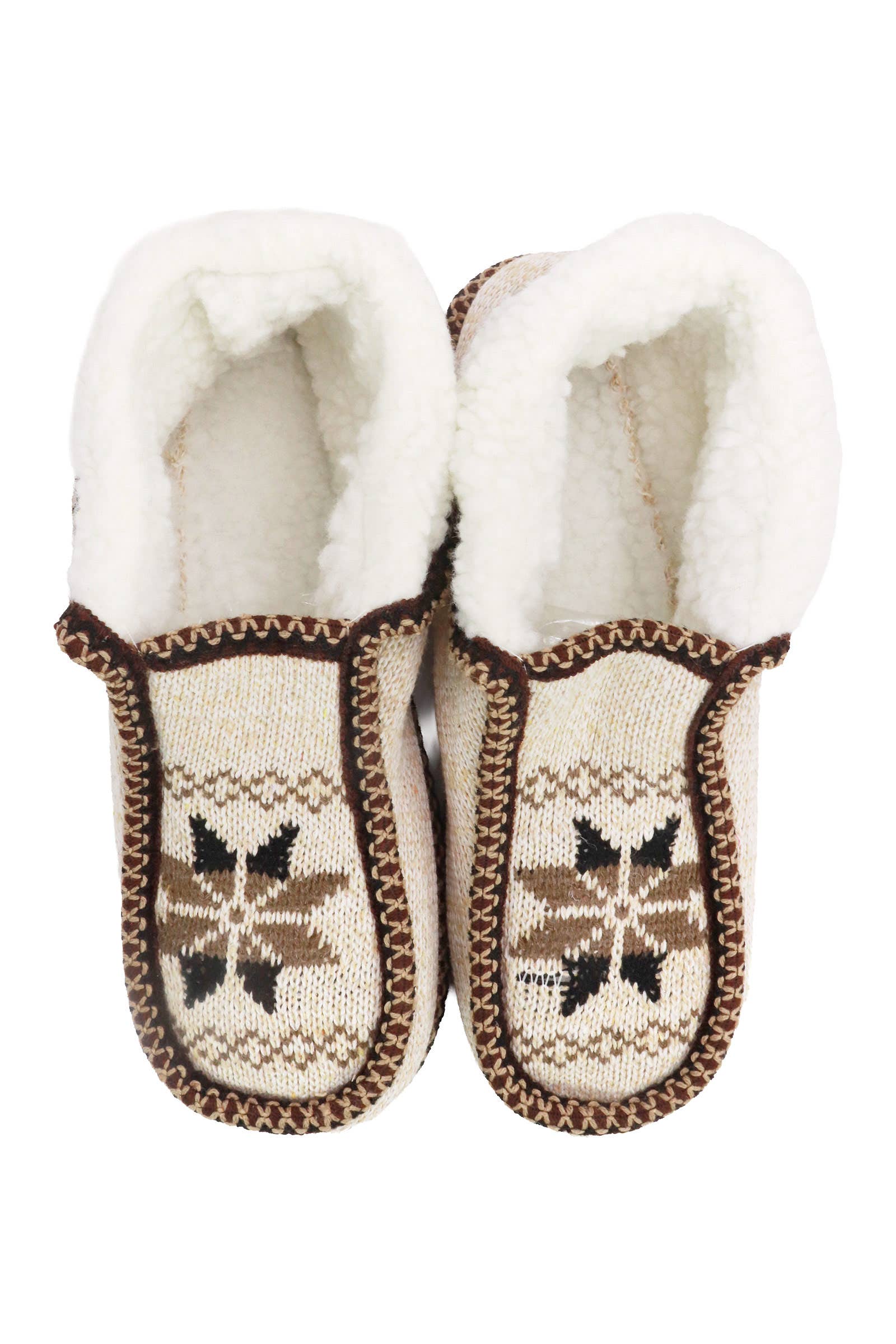 ASSORTITI Pantofole Mocassino Foderate in Pile con Fiocchi di Neve Intessuti in vendita all'ingrosso su Faire3