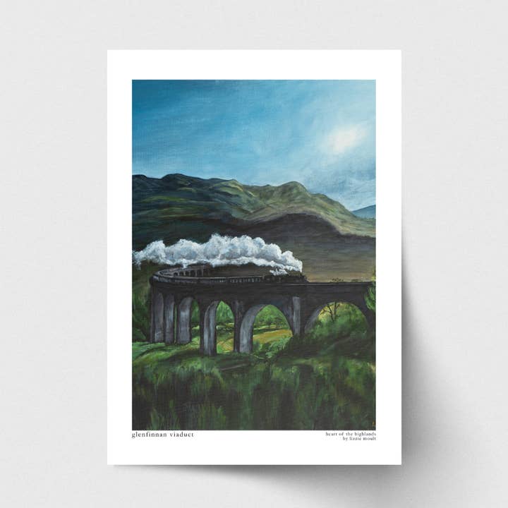Impressão Artística do Viaduto de Glenfinnan, Escócia por atacado de Lizzie Moult