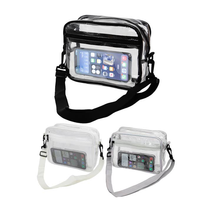 Clear PVC Crossbody Messenger Travel Bag and other Purchase Wholesale mini messenger. Free Returns & Net 60 Terms on Faire trending on Faire.