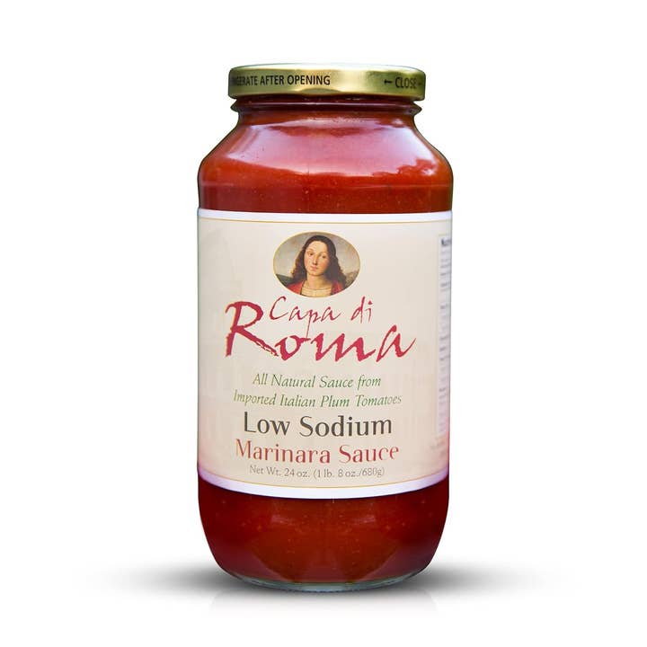 Low Sodium Marinara Sauce for wholesale by Capa di Roma, Inc.