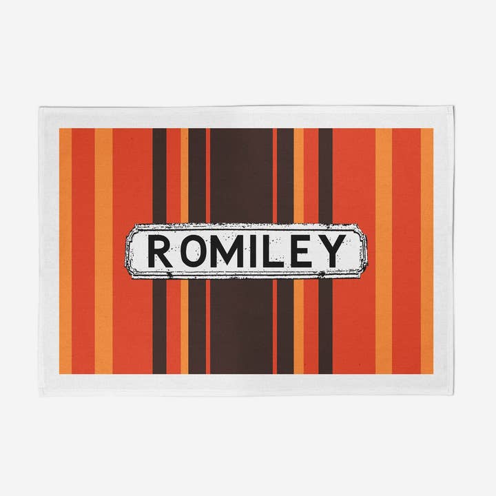 Theedoek met oranje strepen voor wholesale door tinned snail