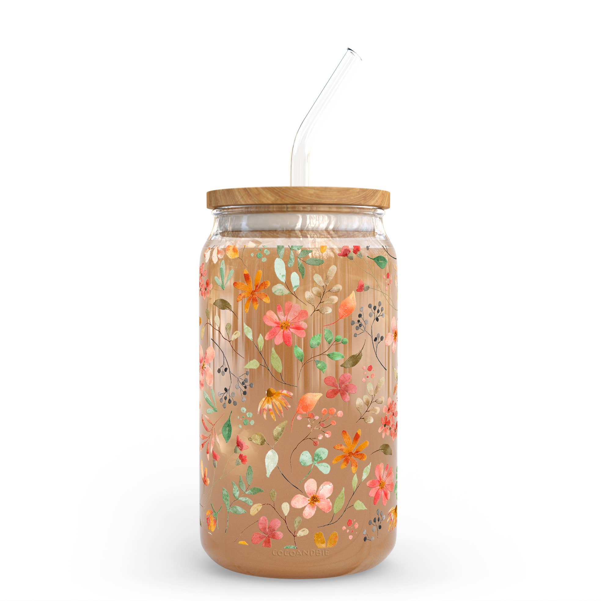 coco+bie designs – Copo/caneca por atacado – Copo Libbey de 16oz com Flores Silvestres - Floral, Boho, Natureza1