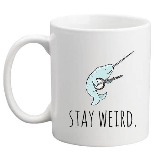Stay Weird - Funny Mugs - Coffee, Tea - CLOSEOUT SALE for wholesale by Moonlight Makers