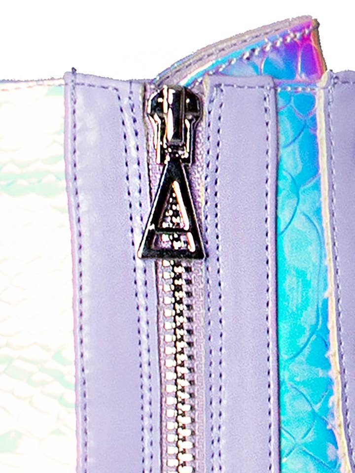 LASR – wholesale Stövlar - Dam – Fairy Kiss höga lavender platåstövlar7