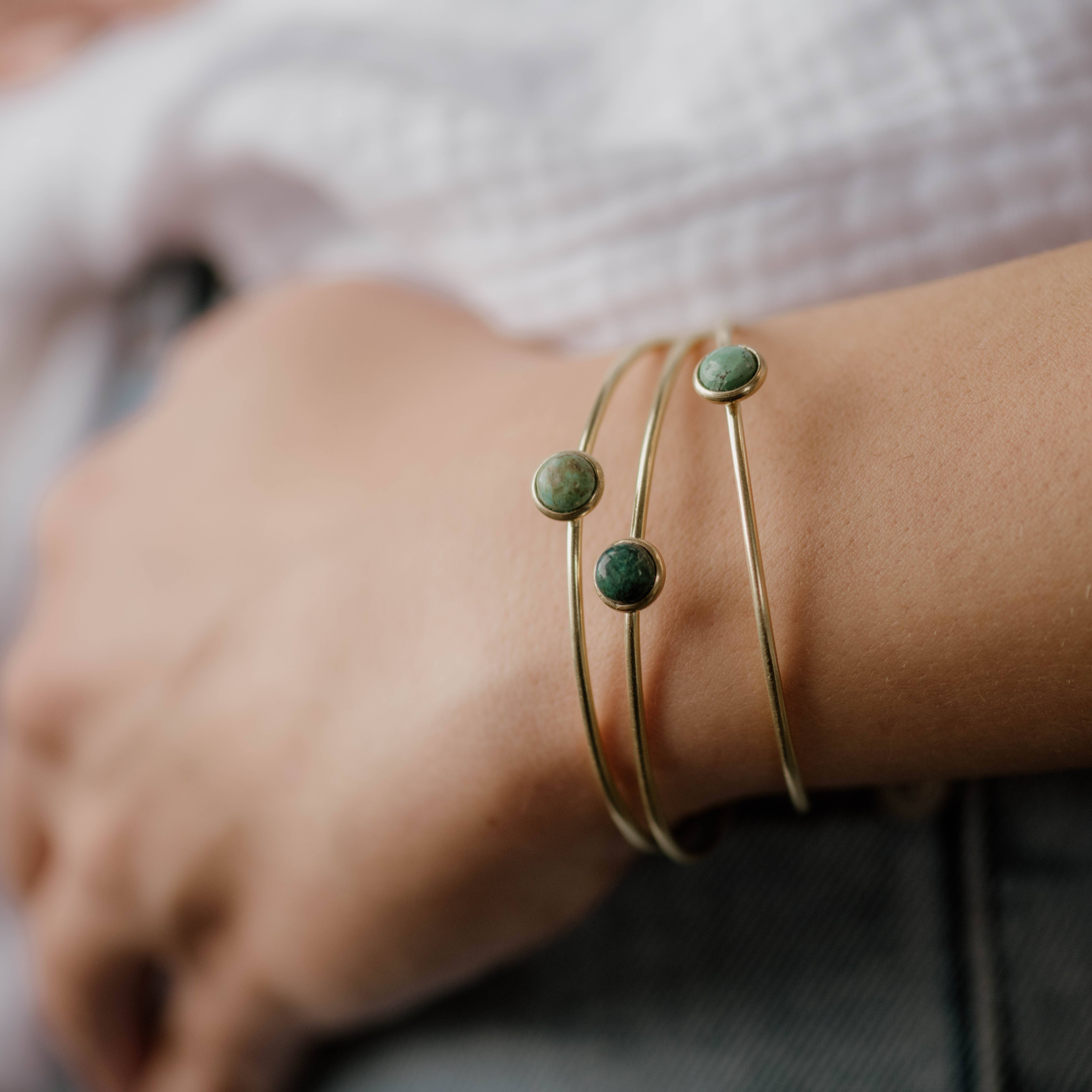 Commonform - Wholesale Cuff Bracelet - Hyalite Stacker // Turquoise3