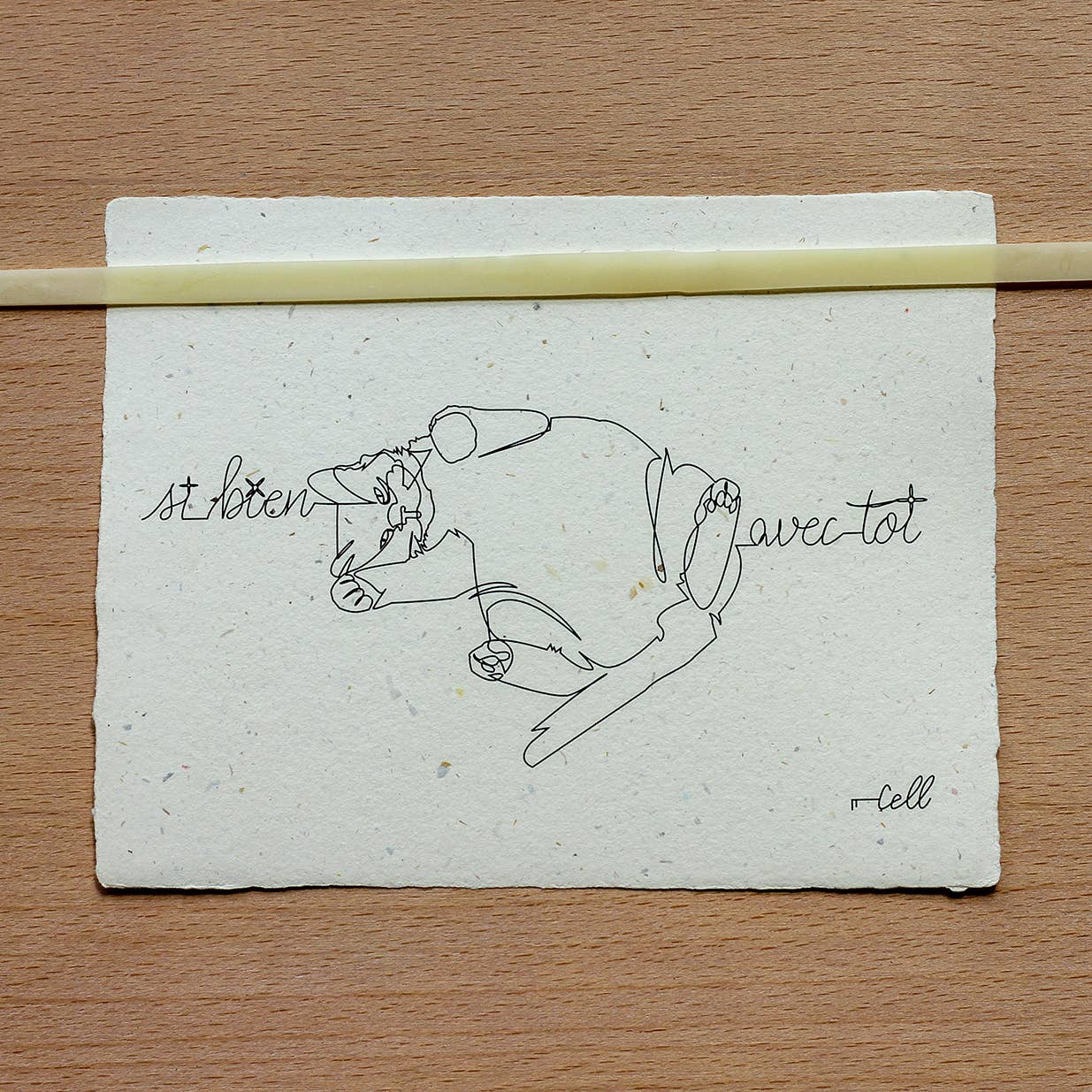 Cosette et les lys - Wholesale Love Card - So good with you — Correspondence card2