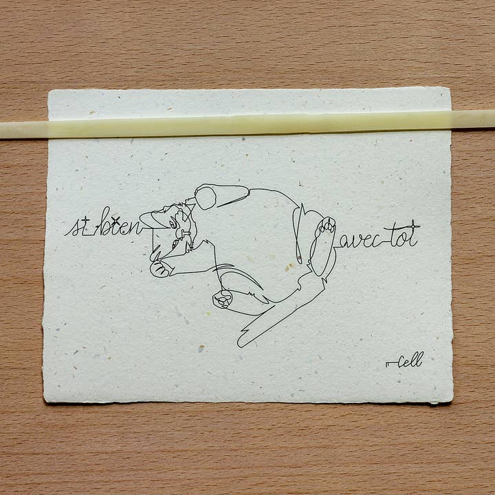 Cosette et les lys - Wholesale Love Card - So good with you — Correspondence card2