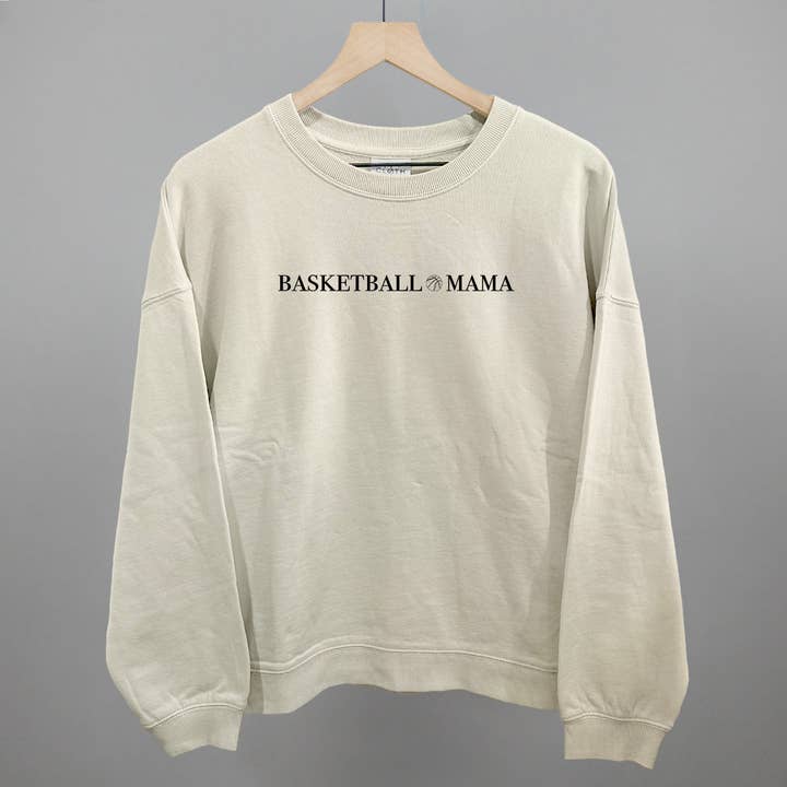 Ivy + Cloth - Wholesale Graphic Sweatshirt - Women's - Basketball Mama (Serif + Doodle)8