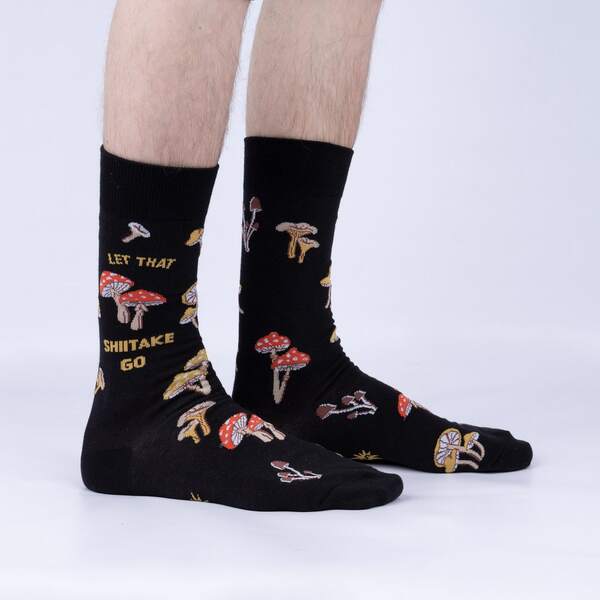 Sock it To Me - Wholesale Socks - Men's - Let that Shiitake Go Crew Socks1