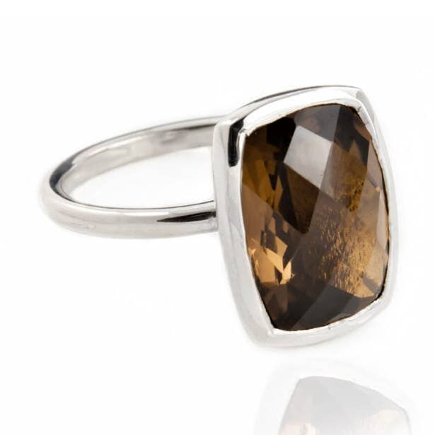 Ökenjord Kvartsring i Sterlingsilver för wholesale av The Jewellery Store London