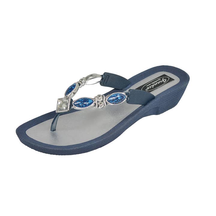 Royal V-Thong, 6-11, Navy for engroshandel hos Grandco Sandals