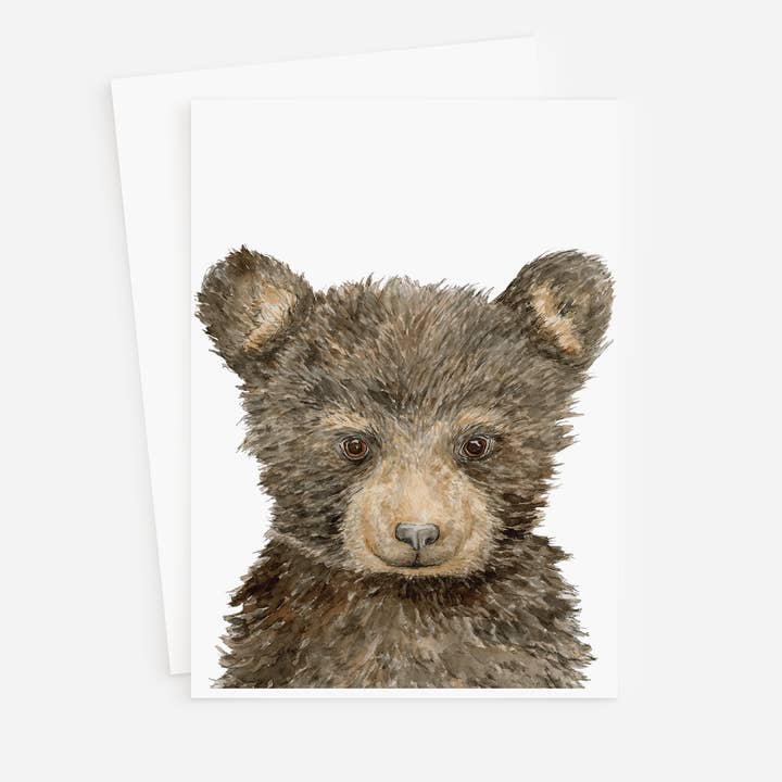 Tarjeta de felicitación Bear Blank para venta al por mayor de WLDFLWR Studio
