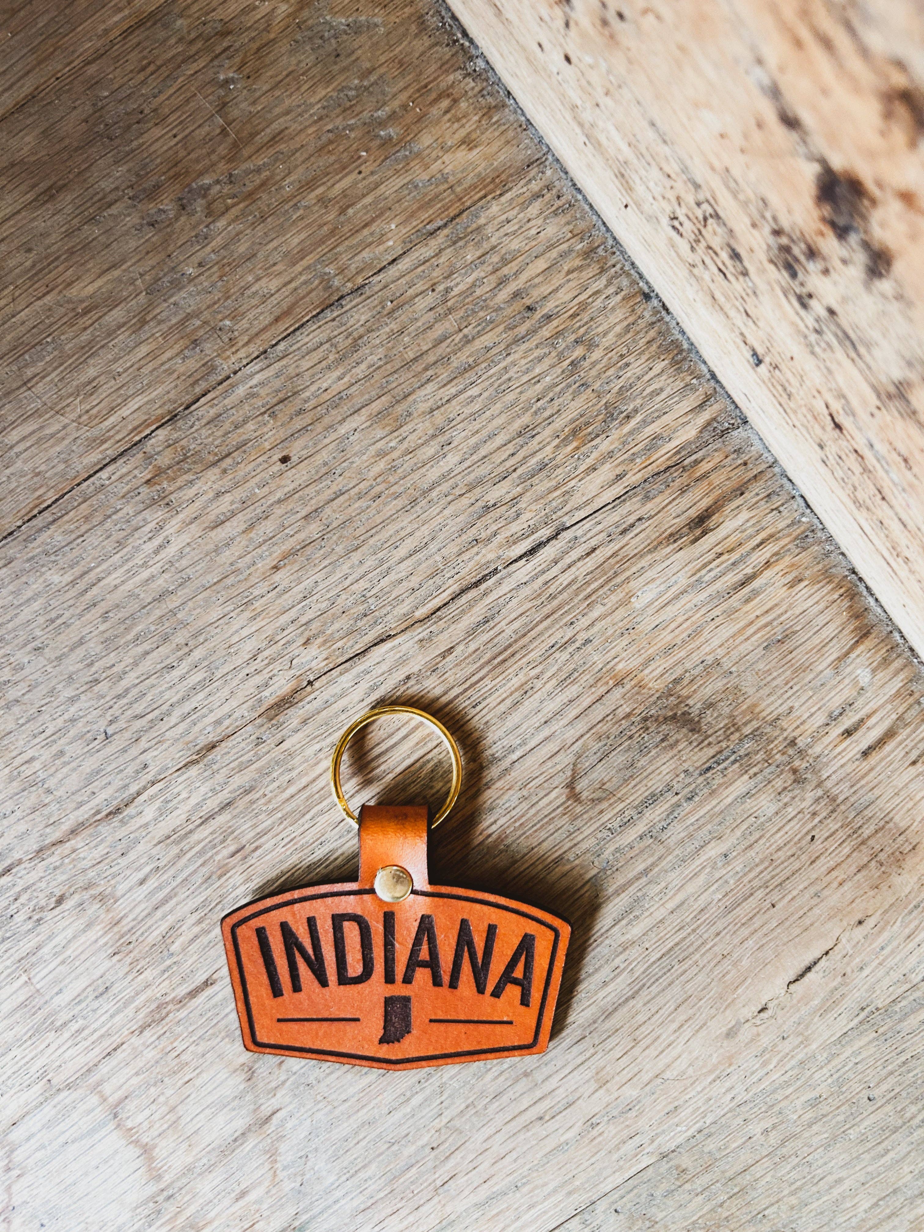 Left Grain - Wholesale Keychain - Unisex - Indiana Patch Keychain4